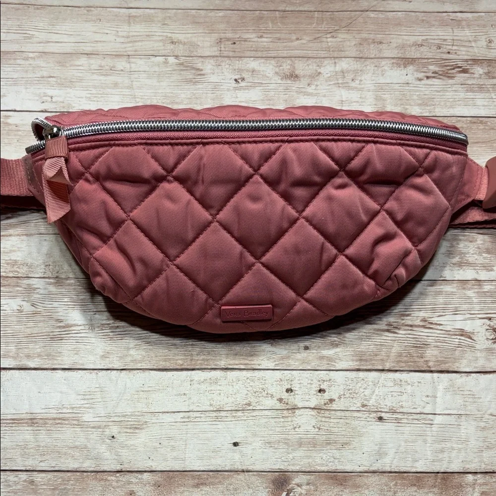 Vera Bradley Quilted Crossbody Belt Bag in Glorious Pink